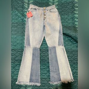 NWT k/lab high rise flare jeans
